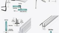 Brookwater-uk specialist shower seals self-stick/slip-on 6-12mm glass